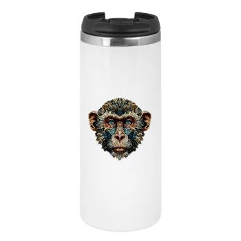 Singe dans le style mosaïque - Mug isotherme - blanc - Devant