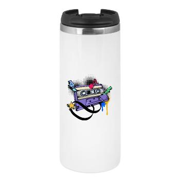 Funky Street Art Graffiti Kunst Strassenkunst - Thermal Cup - white - Front