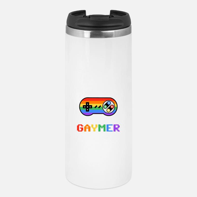 Motif de manette de jeu Pride - Mug isotherme - blanc