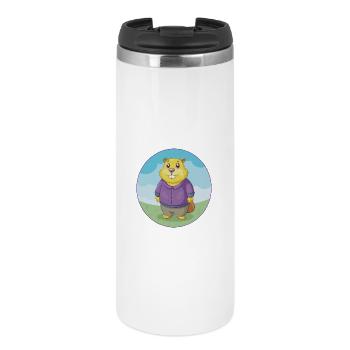 Gopher Cute Kawaii Cartoon Clipart Animal Pet - Thermal Cup - white - Front