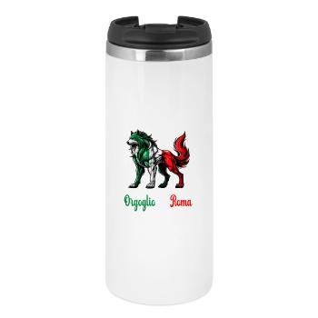 Drapeau de la fierté de Rome (Italie) - Mug isotherme - blanc - Devant