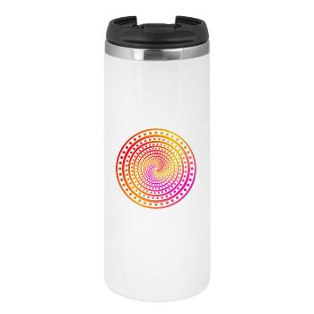 crazy Dots - Thermobecher - Weiß - Vorne