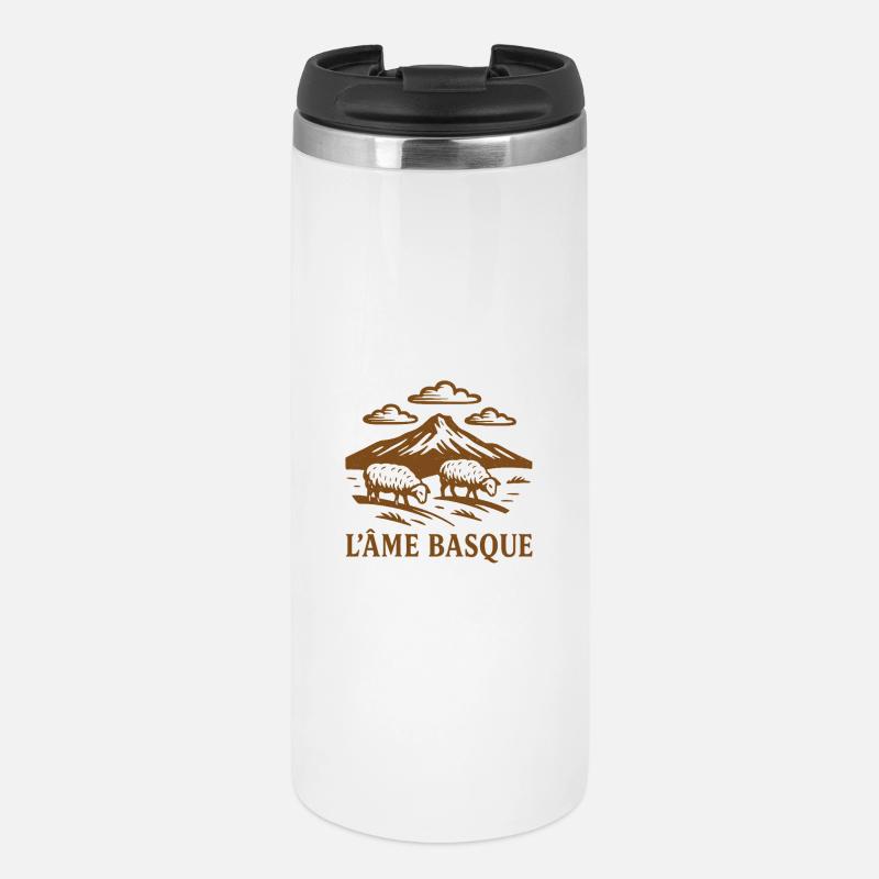 L'Âme Basque rustic style - Thermal Cup - white