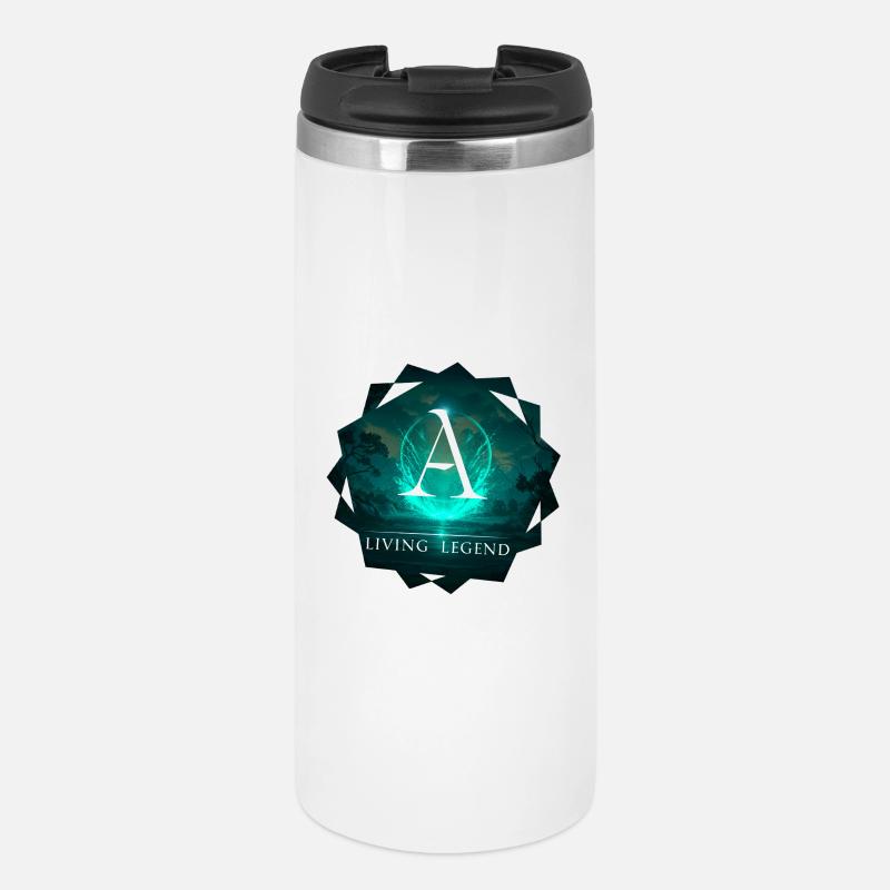 Mythological Apsilon Design - Thermal Cup - white