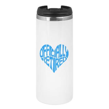 Heart-Shaped Officially Retired - Thermal Cup - white - Front