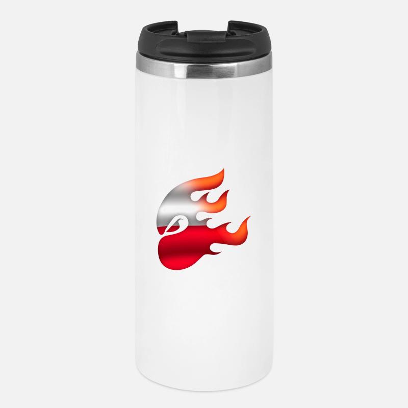 Drapeau de la Pologne - Pologne - Ninja - Mug isotherme - blanc