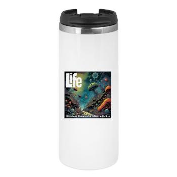 La vie, elle est partout - Mug isotherme - blanc - Devant