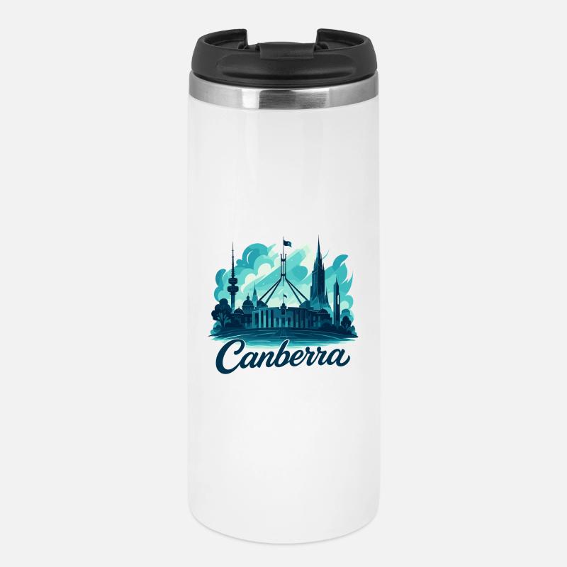 Canberra Hauptstadt Australien maritim Geschenk - Thermobecher - Weiß