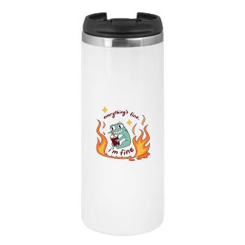 Alles Okay - I am Fine I'm fine - Thermal Cup - white - Front