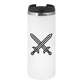combat épée - Mug isotherme - blanc - Devant