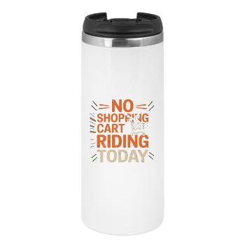 Pas de conduite de chariot aujourd’hui, remarque drôle - Mug isotherme - blanc - Devant