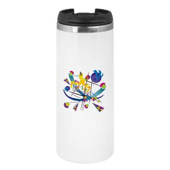 Art portable - Symphonie visuelle - Mug isotherme - blanc - Devant
