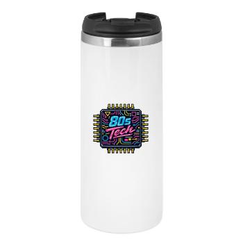 80s Tech Neon Chip - Thermal Cup - white - Front
