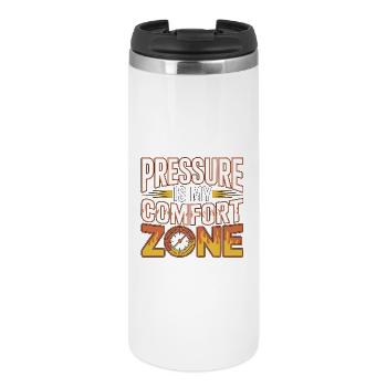 La pression de l’ingénieur incendie est mon opérateur de pompe de confort - Mug isotherme - blanc - Devant