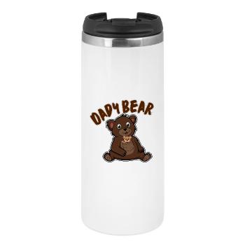 Papa Ours et son Ourson - Thermobecher - Weiß - Vorne