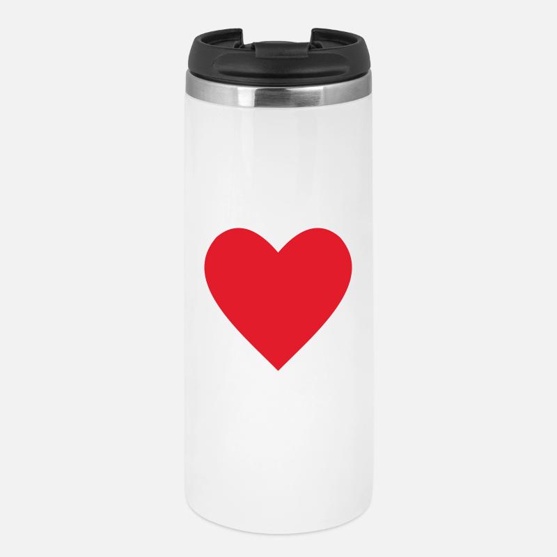 Red Heart - Thermal Cup - white