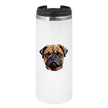 Pug Dog - Thermal Cup - white - Front