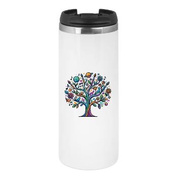 Colorful Tree of Life Music Art Nature Astro Hobbies - Thermal Cup - white - Front