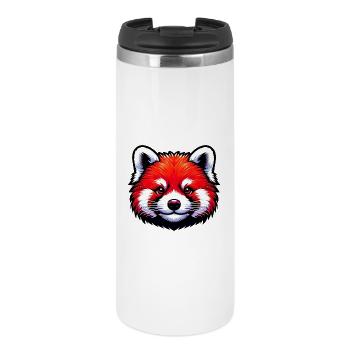 Kleiner Panda - Thermobecher - Weiß - Vorne