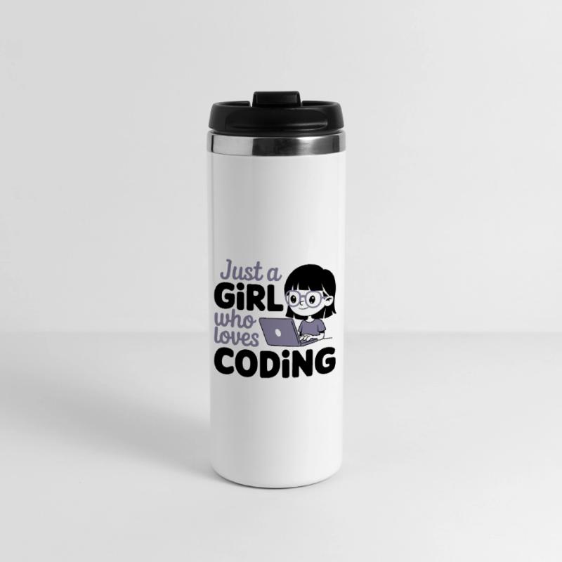 Juste une fille qui aime coder Mug isotherme
