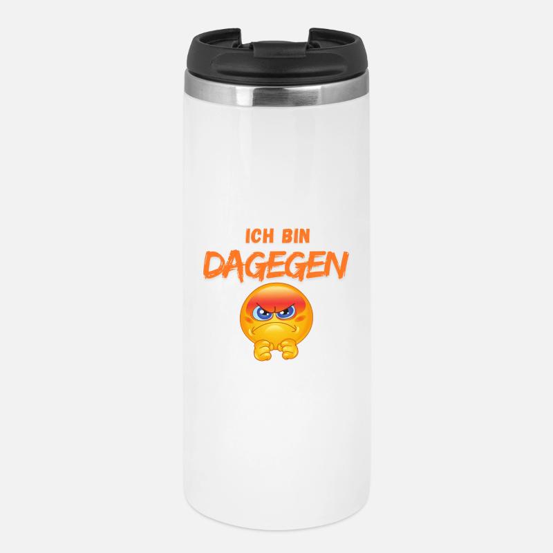 Ich bin dagegen  - Thermobecher - Weiß