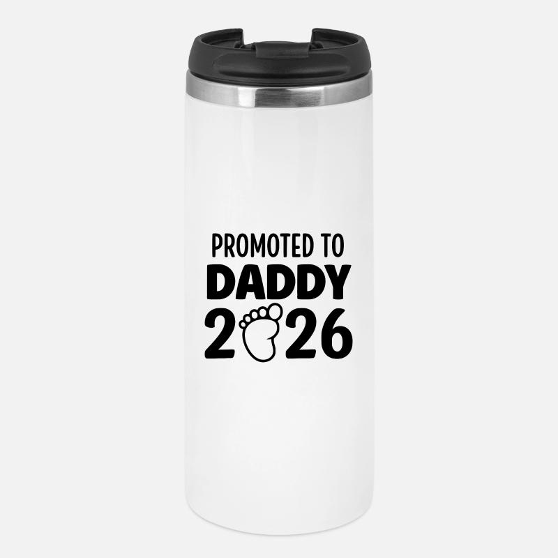 Promoted To Daddy 2026 - Thermobecher - Weiß