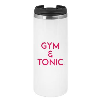 Gymnase & Tonique - Mug isotherme - blanc - Devant