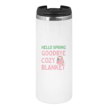 Bonjour printemps, adieu couverture chaude - Mug isotherme - blanc - Devant