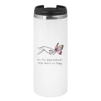 Small Moments - Happiness - Mindfulness - Self-Love - Thermal Cup - white - Front