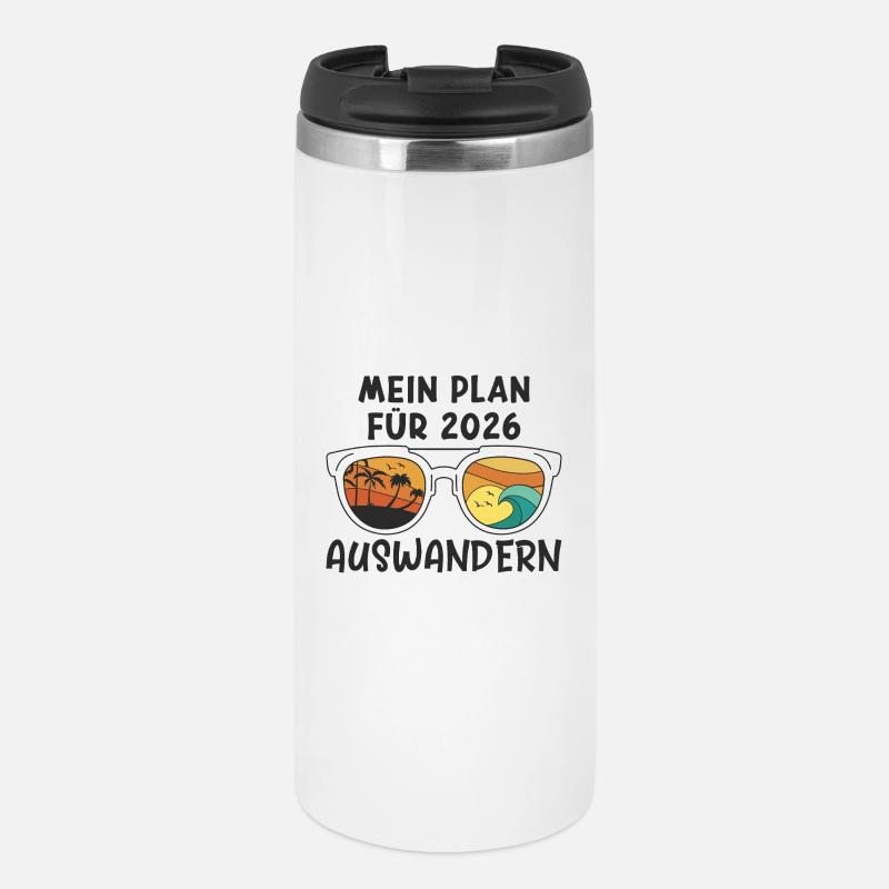 Emigrate 2026 Emigrant Farewell Party - Mug isotherme - blanc