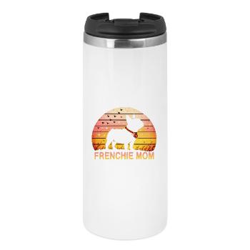 Frenchie Mom - Thermobecher - Weiß - Vorne
