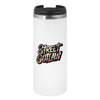 Design camouflage Street Outlaw pour les fans de streetwear - Mug isotherme - blanc - Devant