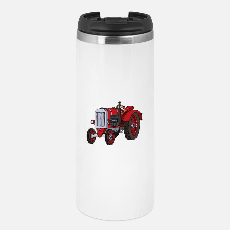 Red Trekker - Thermal Cup - white