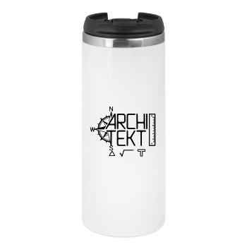 Conception architecte avec outil de dessin - Mug isotherme - blanc - Devant