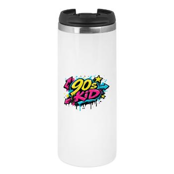 90s Kid Graffiti Burst - Thermobecher - Weiß - Vorne