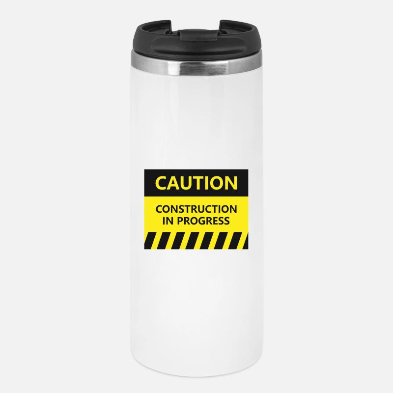 Caution - Thermal Cup - white