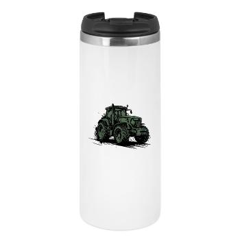 Tractor - Farmer Green Agricultural Tractor - Thermal Cup - white - Front