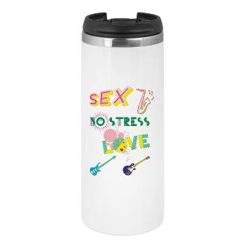 SEX_No stress_Love - Thermal Cup - white - Front