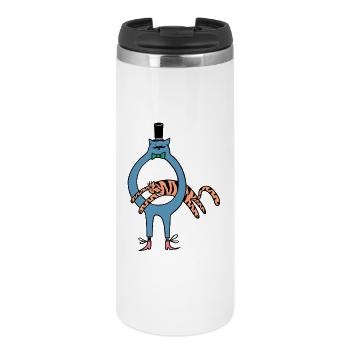 Tiger_Jump - Thermobecher - Weiß - Vorne