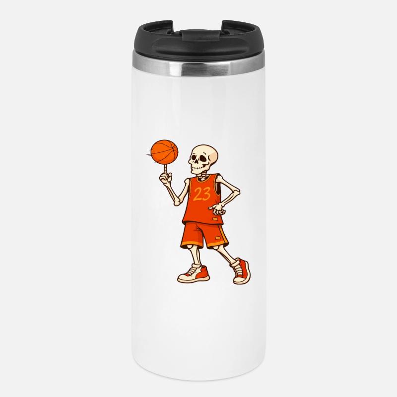 Skeleton Hoops 23 - Thermobecher - Weiß