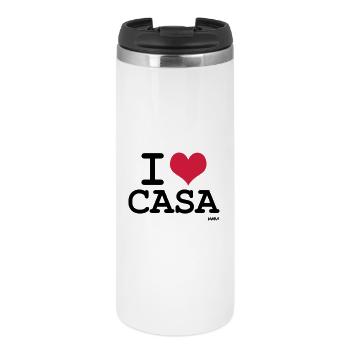 j'aime Casablanca - couleurs personnalisables - Mug isotherme - blanc - Devant