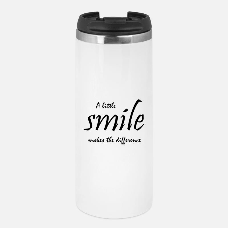 A little smile makes the difference - Thermal Cup - white