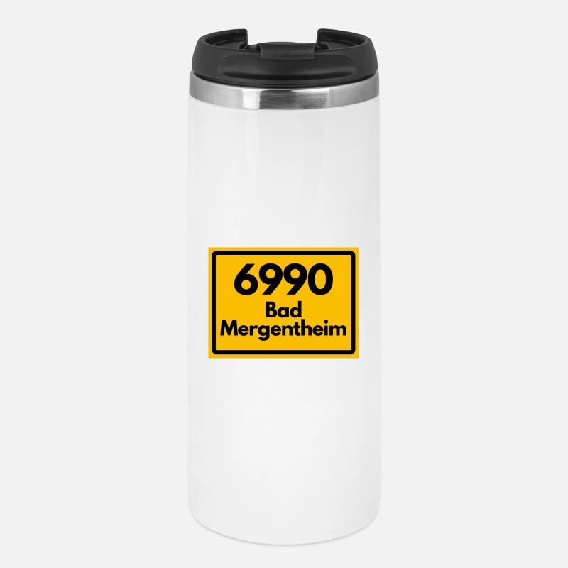 ANCIEN CODE POSTAL RETRO 6990 BAD MERGENTHEIM - Mug isotherme - blanc