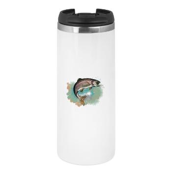Truite - Mug isotherme - blanc - Devant