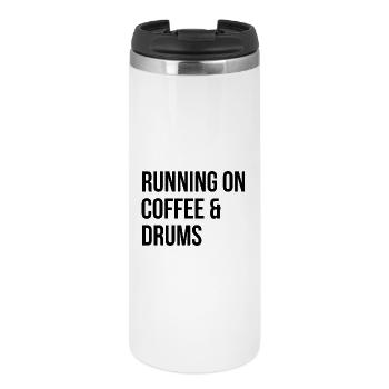 tambour - Mug isotherme - blanc - Devant