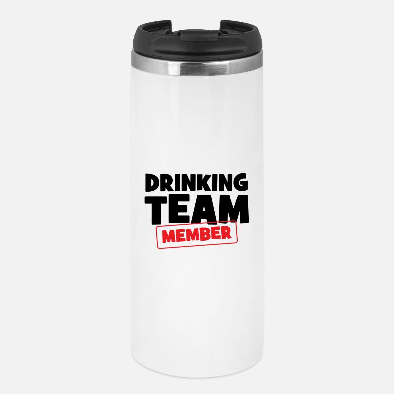 Drinking Team Member / Alcool - Mug isotherme - blanc