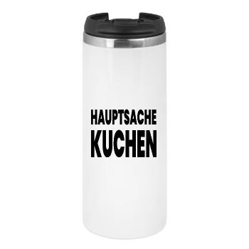 Kuchen - Thermobecher - Weiß - Vorne