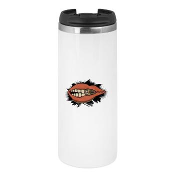 shut up - Thermobecher - Weiß - Vorne