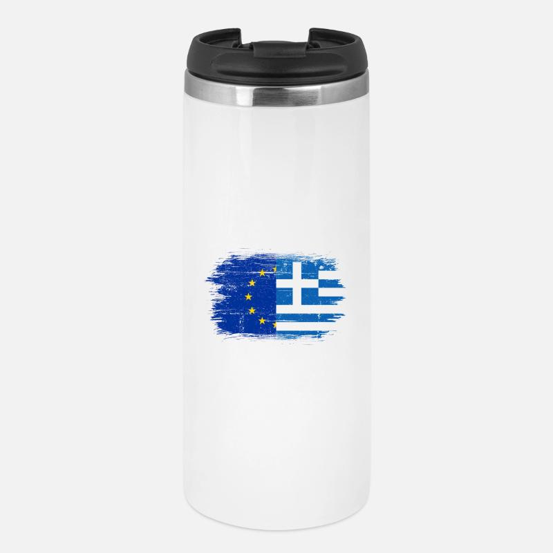 GrecoEU Flag Fusion - Thermal Cup - white