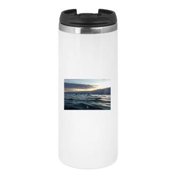 Crépuscule sur les vagues - Thermal Cup - white - Front